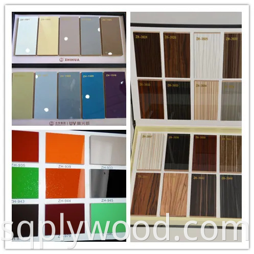 High Glossy White UV Melamine MDF Board for Cabinet (ZH977)